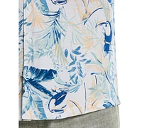 Cubavera Men's Big & Tall Classic-Fit Toucan-Print Button-Down Shirt