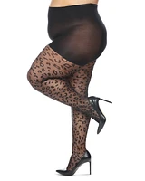 MeMoi Plus Curvy Diamond Sheer Control Top Tights Mm-2302