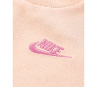 Nike Baby Girls Let's Roll Towel Terry T-Shirt & Shorts, 2 Piece Set