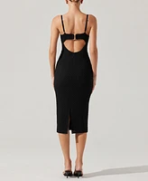 Astr the Label Women's Jaida Sweetheart Midi Dress