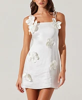 Astr the Label Women's Cerelia Floral Applique Minidress