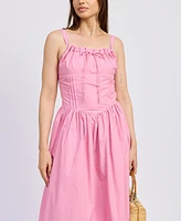 En Saison Women's Peyton Cotton Midi Dress