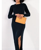 Able Nesmia Basketweave Clutch