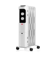 Gymax 1500W Oil Filled Radiator Heater Space Heater w/ 3 Heat Settings
