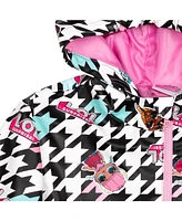 L.o.l. Surprise! Girls Zip Up Waterproof Hooded Rain Jacket Coat