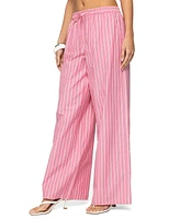 Edikted Women's Maggy Striped Wide Leg Pants