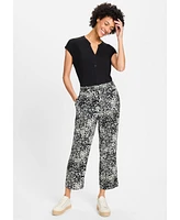 Olsen Women's Mona Fit Modern Animal Print Pant
