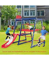 Multi-Function 7-in-1 Metal Climbing Set for Kids Ages 3 to 7 Years