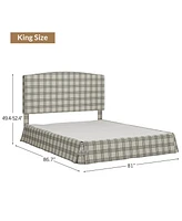 Modern Justus Upholstered Platform Bed-kb