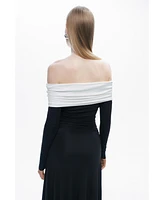 Nocturne Women's Contrast Color Maxi Dress