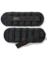 Sunny Health & Fitness Adjustable Ankle Weights 5 lb, Pair, Black