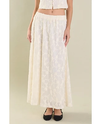 endless rose Women's Floral Embroidery Lace Skirt