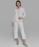 Karl Lagerfeld Paris Women's Embellished-Neck Jacket