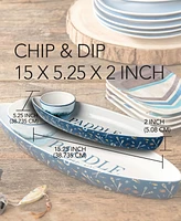 Certified International Wake At The Lake 3-d Canoe 2-Piece Chip Dip