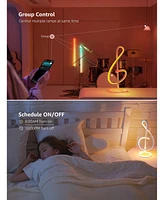 Lepro TB2 Ai Smart Table Lamp, Rgb+Ic Addressable Led Lamp Alexa Google Enable, App Control Color Changing Modern Spiral Lamp No Remote, Music Sync, A
