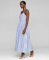 Avec Les Filles Women's Halter Maxi Dress