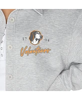 Gameday Couture Women's Ash Tennessee Volunteers Foundation Full-Button Long Sleeve Overshirt