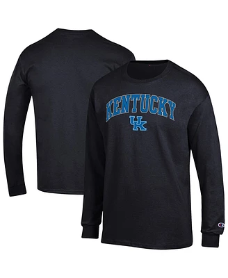 Champion Men's Black Kentucky Wildcats Arch Over Logo Long Sleeve T-Shirt
