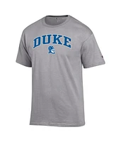 Champion Men's Heather Gray Duke Blue Devils Arch Over Logo T-Shirt