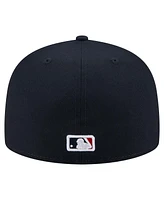 New Era Men's Navy Boston Red Sox Yarn Stitch 59FIFTY Fitted Hat