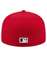 New Era Men's Red Cincinnati Reds Yarn Stitch 59FIFTY Fitted Hat