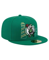 New Era Men's Kelly Green Boston Celtics State Stitch 59FIFTY Fitted Hat