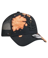 New Era Men's Black St. Louis Cardinals Bleached A-Frame 9FORTY Adjustable Hat