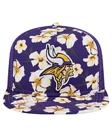 New Era Men's Purple Minnesota Vikings Adventure Pattern Golfer Snapback Hat