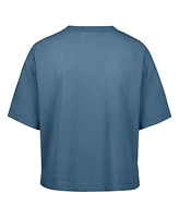 '47 Brand Women's Mineral Blue Detroit Lions Florentina Montauk Cropped T-Shirt