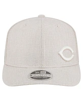 New Era Men's Light Beige Cincinnati Reds Flawless 9SEVENTY Stretch-Snap Hat