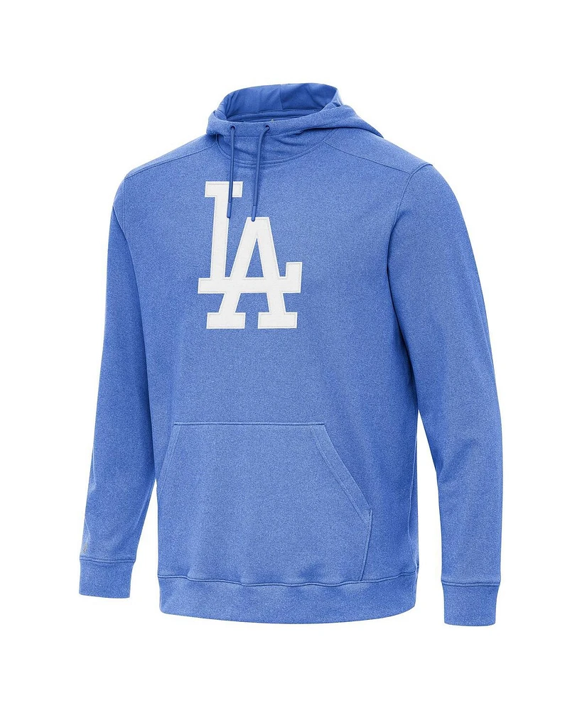 Antigua Men's Heather Royal Los Angeles Dodgers Cloud Pullover Hoodie