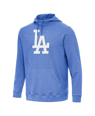 Antigua Men's Heather Royal Los Angeles Dodgers Cloud Pullover Hoodie