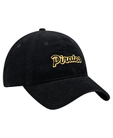 New Era Women's Men's Black Pittsburgh Pirates Corduroy 9TWENTY Adjustable Hat