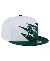New Era Men's Green/White Athletics Jagged 9FIFTY Snapback Hat
