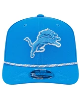 New Era Men's Blue Detroit Lions Gameday Multi Rope 9SEVENTY Stretch-Snap Hat