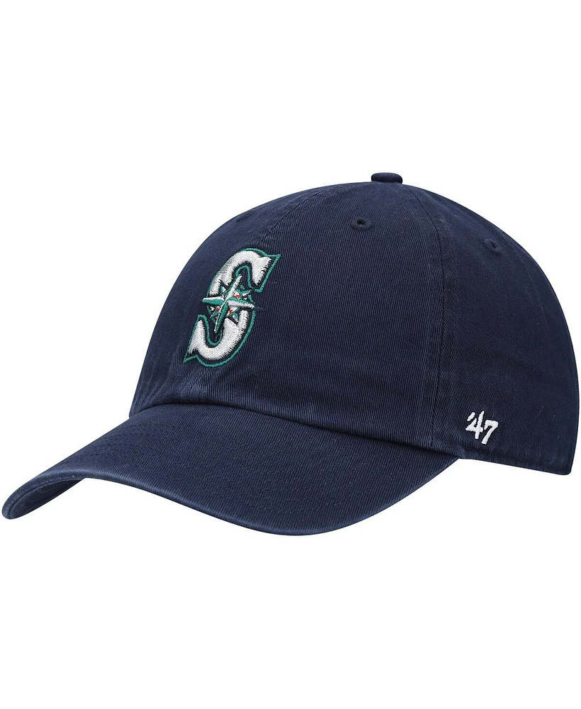 '47 Brand Men's Navy Seattle Mariners Clean Up Adjustable Hat