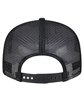 New Era Men's Black Chicago White Sox Bikini Bottom Trucker 9FIFTY Snapback Hat