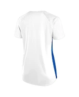 Fanatics Women's White Buffalo Bills Plus Glitter Lace-Up V- Neck T-Shirt