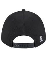 New Era Men's Black Michigan State Spartans Pivot 9FORTY Stretch-Snap Adjustable Hat