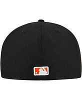 New Era Men's Black Baltimore Orioles Script Sided 59FIFTY Fitted Hat