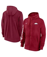 Nike Men's Crimson Arkansas Razorbacks 2024/25 Sideline Club Fleece Pullover Hoodie
