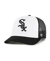 '47 Brand Men's White/Black Chicago White Sox Freshman Trucker Adjustable Hat