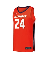 Nike Men's 24 Orange Illinois Fighting Illini Replica Basketball Jersey
