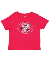 Soft as a Grape Toddler Red/Heather Gray Cincinnati Reds Cooperstown Collection T-Shirt, Set of 2