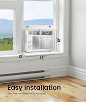 Cowsar Window Air Conditioners 5,000BTU, Cools 150 Sq. Ft,2 Cooling Mode & Fan Speeds,Ultra-Quiet, White