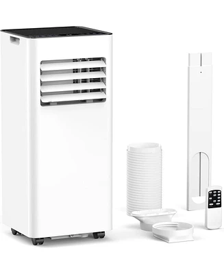 Cowsar 8,000 Btu Portable Air Conditioners Cool Up to 350 Sq.Ft, 4 Modes Portable Ac with Remote Control/Large Led Display/24Hrs Timer/Installation Ki