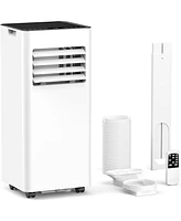 Cowsar 8,000 Btu Portable Air Conditioners Cool Up to 350 Sq.Ft, 4 Modes Portable Ac with Remote Control/Large Led Display/24Hrs Timer/Installation Ki