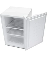 Cowsar Upright Freezer 3.0 Cu.ft, Compact Mini Freezer with Reversible Single Door, Temperature Control, Removable Shelves, Small freezer Stainless St