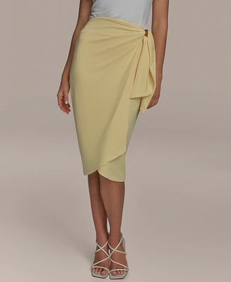 Donna Karan New York Women's Gathered Waist Midi Skirt