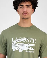 Lacoste Men's Classic-Fit Logo Crocodile Graphic T-Shirt